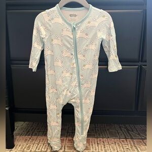 Mudpie Bamboo Zippy Pajamas 3-6M, like new